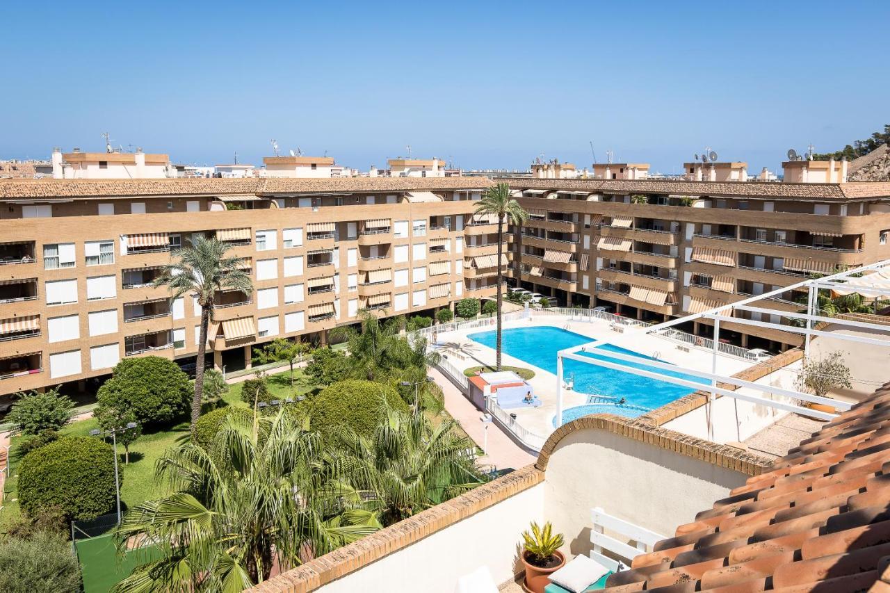 Beach Paradise Flat In Denia Centre W/ Large Pool Exterior photo
